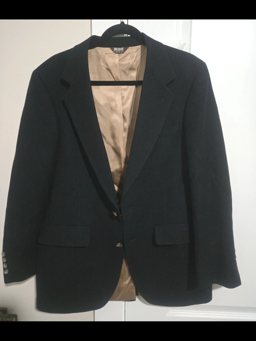 Black Bill Blass Camel Hair Blazer